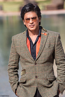 Shahrukh Khan is seen looking at the camera